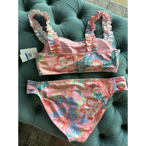 Jessica Simpson Women’s NWT Floral Ruffle Bikini Set - Picture 5 of 6